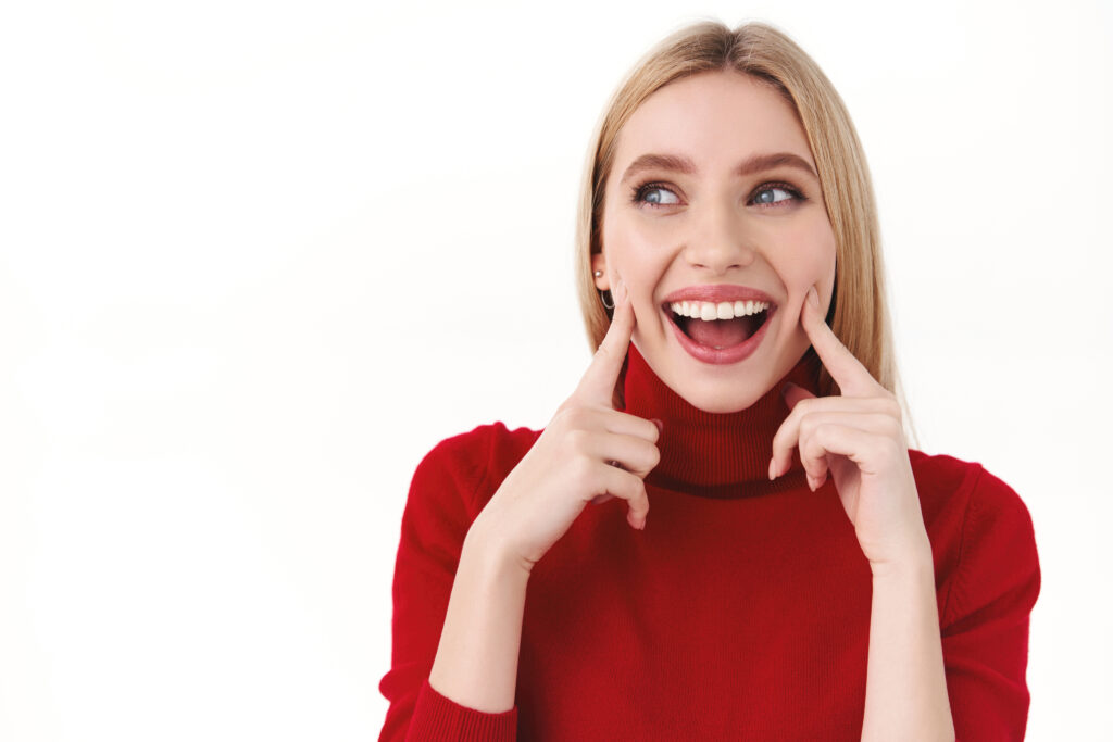 Mujer sonrie